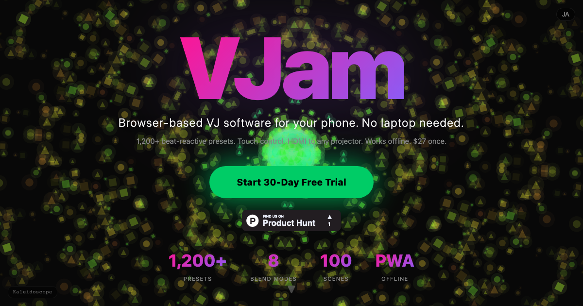 VJam — browser-based VJ system